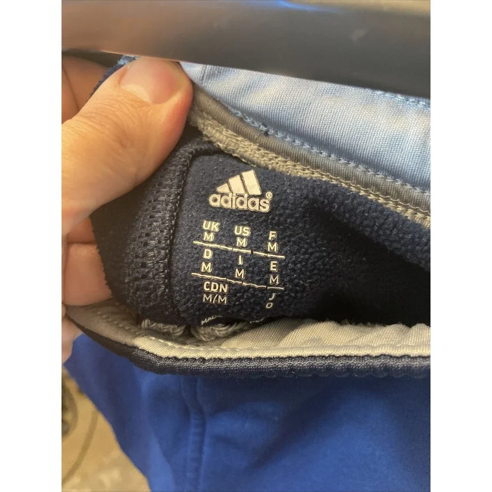 ADIDAS Active Pant 3 Stripes Blue With Grey Stripes Size Medium